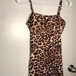 Shein body con cheetah dress